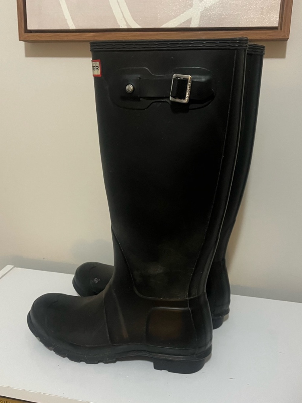 Hunter Women’s Original Tall Rain Boots - Matte Black - Size 7